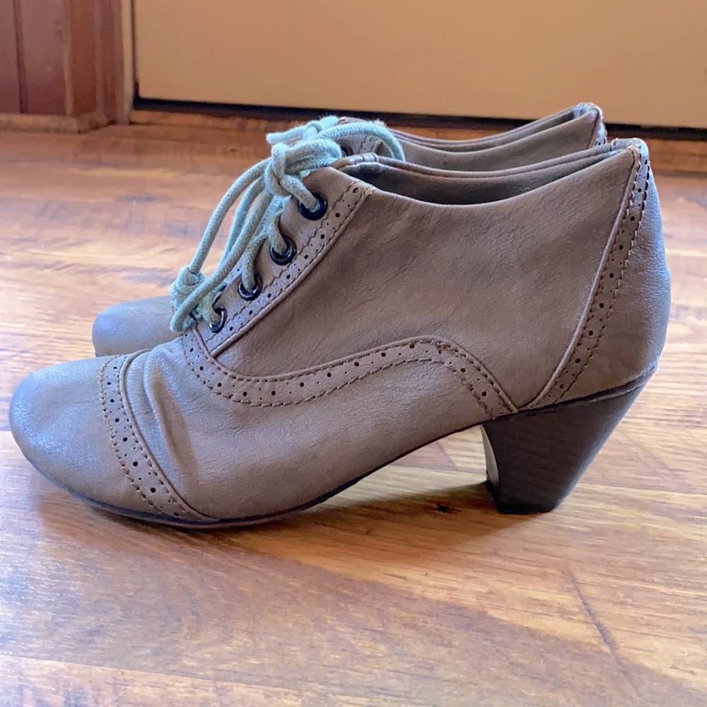 Tan booties